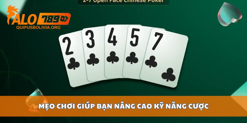 Mẹo chơi giúp bạn nâng cao kỹ năng cược